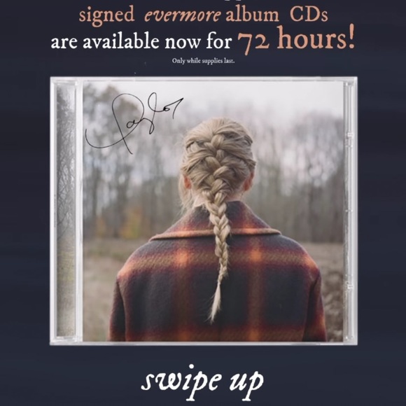 NEW Signed Taylor Swift Evermore CD - Picture 3 of 6